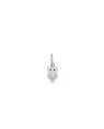 Pingente AG Coruja Reticulada c/ Resina - G5 - 5mm x 14mm - 0.34gr