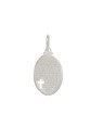 Pingente AG Oval c/ Oracao Pai Nosso e Cruz Vaz 20mm - G1 - 14mm x 30mm - 2.57gr