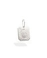 Pingente AG Placa N.Sra. Gracas c/ Oracao Atras  - G1 - 12mm x 21mm - 1.65gr