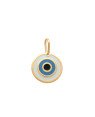 Pingente Olho Grego 15mm (Branco/Azul/ Preto) - 00 - 15mm x 22mm - 1.21gr