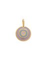 Pingente Olho Grego 15mm (Lavanda/Azul Claro/Rosa Claro) - 00 - 15mm x 22mm - 1.22gr