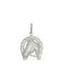 Pingente AG Cavalo c/ Ferradura 18mm  - G1 - 11mm x 29mm - 1.97gr