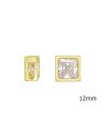 Pingente Fundicao - 1 Zirconia - Quadrado 12mm  - 00 - 12mm x 12mm - 3.38gr