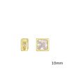 Pingente Fundicao - 1 Zirconia - Quadrado 10mm  - 00 - 10mm x 10mm - 2.03gr