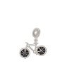 Pingente AG Berloque Bicicleta Dupla c/ Resina  - G5 - 21mm x 25mm - 2.14gr