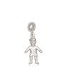 Pingente AG Berloque Menino Duplo - G3 - 13mm x 34mm - 1.88gr