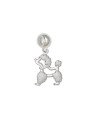 Pingente AG Berloque Cachorro Poodle  - G3 - 15mm x 30mm - 1.68gr