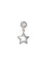 Pingente AG Berloque Estrela Dupla  - G3 - 11mm x 25mm - 1.40gr