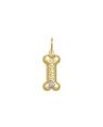 Pingente Osso 18mm My Dog c/ Rodio - 00 - 9mm x 27mm - 0.92gr