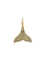 Pingente Rabo de Sereia 23x20,5 Estampada c/ Resina - 00 - 20mm x 29mm - 1.28gr