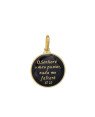 Pingente "O Senhor e Meu Pastor e Nada Me Faltara" - 00 - 20mm x 32mm - 2.46gr