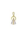 Pingente N. Sra Aparecida c/ Redondo Vazado c/ Rodio - 00 - 9mm x 23mm - 0.65gr