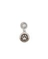 Pingente AG Berloque Redondo 11mm c/ Pata Pet c/ Resina - G5 - 11mm x 24mm - 1.48gr