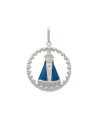 Pingente AG Borda Coracoes c/ N. Sra. Aparecida Vaz (Resina) - G3 - 25mm x 36mm - 2.86gr