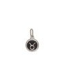 Pingente AG Redondo 11mm Signo Touro c/ Resina - G5 - 11mm x 18mm - 0.98gr