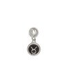 Pingente AG Berloque Redondo 11mm Signo Touro c/ Resina - G5 - 11mm x 23mm - 1.52gr