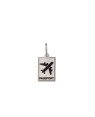 Pingente AG Retangulo c/ Aviao Passport c/ Resina - G3 - 10mm x 16mm - 1.53gr