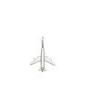 Pingente AG Aviao 15mmm - G3 - 15mm x 23mm - 0.68gr