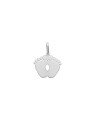 Pingente AG 2 Pezinho Liso (Reto) - G1 - 16mm x 22mm - 1.31gr