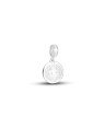 Pingente Prata Berloque (nao envelhecer) Sao Bento 11mm em Pe  - G3 - 11mm x 22mm - 1.64gr