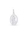 Pingente Prata Oval 15,5x22,5  Anjo Rafael (nao envelhecer) - G3 - 16mm x 29mm - 2.10gr