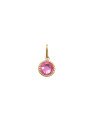 Pingente Redondo 8,5mm p/ Pedra Chaton Borda Torcida  - 00 - 9mm x 16mm - 0.57gr