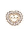 Pingente Fundido Coracao Mae c/ 22 Zirconia - 00 - 32mm x 30mm - 6.57gr