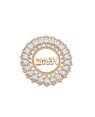 Pingente Fundido Redondo Amor c/ 22 Zirconia  - 00 - 31mm x 31mm - 7.35gr