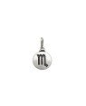 Pingente AG (Envelhecida) Signo Escorpiao Simbolo Reticulado - G3 - 11mm x 19mm - 0.93gr