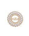 Pingente Fundido Redondo Mae c/ 22 Zirconia  - 00 - 31mm x 31mm - 6.78gr