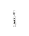 Pingente AG Berloque Placa 20x4 Paixao c/ Resina - G5 - 4mm x 28mm - 1.27gr