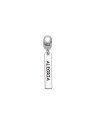 Pingente AG Berloque Placa 20x4 Alegria c/ Resina - G5 - 4mm x 28mm - 1.33gr