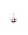Pingente AG Coracao 12mm I Love Goias GO (Resina) - G5 - 12mm x 17mm - 0.76gr