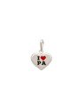 Pingente AG Coracao 12mm I Love Para PA (Resina) - G5 - 12mm x 17mm - 0.76gr