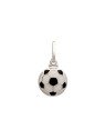 Pingente AG Bola Mini 11mm (Branco/Preto) - G5 - 11mm x 20mm - 0.95gr