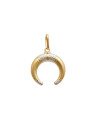 Pingente Chifre Boho (Rodio) - 00 - 20mm x 30mm - 1.30gr