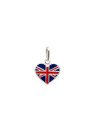 Pingente AG Coracao 12mm Bandeira "Reino Unido" (Resina) - G5 - 12mm x 17mm - 0.80gr