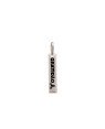 Pingente AG Placa Estampada Gratidao  (Resina) - G5 - 4mm x 24mm - 0.75gr