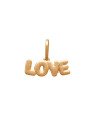 Pingente Love Reticulado  - 00 - 15mm x 12mm - 0.41gr