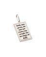 Pingente AG Retangulo  "Entao Essa Garota  ...Mae"  (Resina) - G3 - 13mm x 28mm - 2.21gr