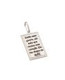 Pingente AG Retangulo  "Entao Esse Garoto  ...Mae"  (Resina) - G3 - 13mm x 28mm - 2.15gr
