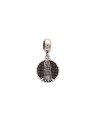 Pingente AG Envelhecido Berloque Torre de Pisa Italia  - G5 - 11mm x 24mm - 1.39gr