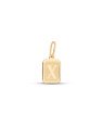 Pingente Retangular Letra X (S/ Rodio) - 00 - 10mm x 20mm - 1.03gr