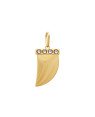 Pingente Dente Tigre p/ Pedra Chaton - 00 - 13mm x 28mm - 1.35gr