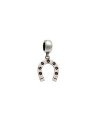 Pingente AG Berloque Ferradura (Envelhecida) - G5 - 13mm x 25mm - 1.23gr
