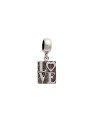 Pingente AG Envelhecido Berloque Love  - G5 - 8mm x 23mm - 1.50gr