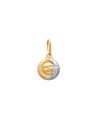 Pingente Sol e Lua c/ Rosto - Maior (Rodio) - 00 - 11mm x 12mm - 0.77gr