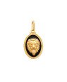 Pingente Oval Leao De Juda  - 00 - 14mm x 29mm - 1.54gr