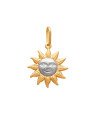 Pingente Sol 16mm c/ Rosto (Rodio) - 00 - 16mm x 25mm - 0.99gr