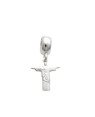 Pingente AG Berloque Cristo Redentor 12mm - G5 - 12mm x 24mm - 0.95gr